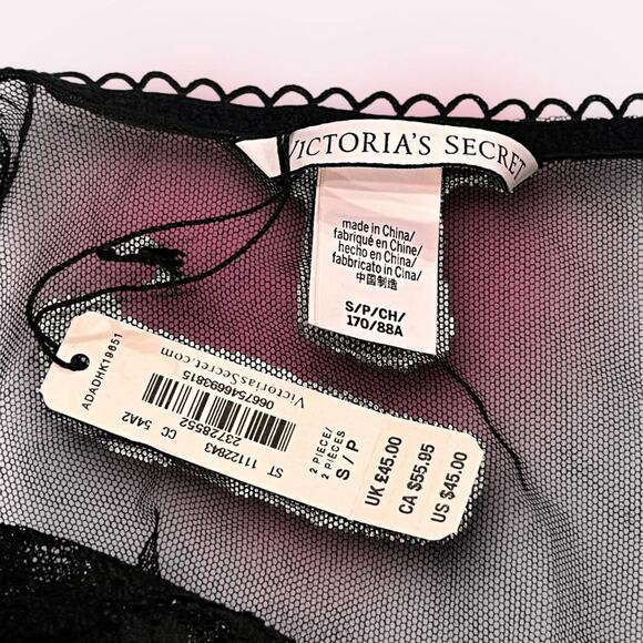 ★ Victoria’s Secret (NWT) Women’s Sexy Black Lace Cami Top ★ - Picture 5 of 6